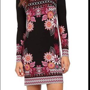 Floral Print Long Sleeve Dress